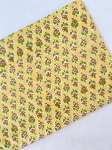 ผ้าฝ้ายพิมพ์ลายบล็อกทอมือจากชัยปุระ แท้ 100% เป็นมิตรกับสิ่งแวดล้อม นุ่ม ระบายอากาศได้ดี เหมาะสำหรับตกแต่งบ้านสไตล์อินเดีย ทำเป็นกระเป๋าหุ้มของใช้ - Product Image 2