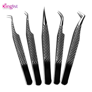 Eyelash Extension Tweezers Kit Professional Eyelash Extension <b>Tool</b> Complete Set With Scissor and Case - Product Image 1