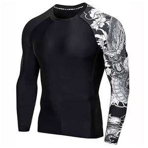 High Stretch Training Top For Gym Wear <b>Men</b> Compression Shirt Comfortable <b>Base</b> <b>Layer</b> For Running And Sports <b>Men</b> Compression Shirt - Product Image 6