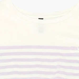 Camiseta de Manga Corta Casual para Mujer, Color Blanco Pastel, Ecológica, de Algodón Comprimido, para Primavera - Product Image 5