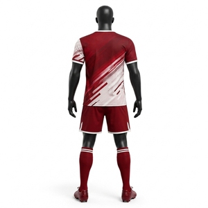 Soccer Uniform High Performance <b>Athletic</b> Jersey And Shorts Designed For Maximum Comfort Flexibility Speed And Long Lasting - Product Image 2
