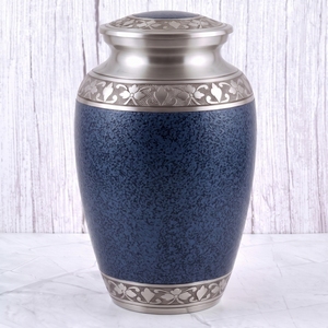 Urna Funeraria de Latón con Diseño Floral Marrón y Dorado, Superficie Brillante, para Cenizas Humanas, Recuerdo Funerario y Entierro - Product Image 6