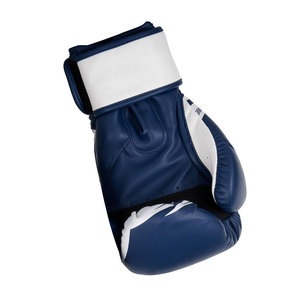Gants d'entraînement de boxe RYBIC SPORTS en PU avec fermeture Velcro, design respirant pour adultes, bleu et blanc - Product Image 2