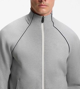 Conjunto de Moda Estética para Hombre al por Mayor, Chaqueta Gris + Pantalones Jogger, Suministro Personalizado OEM, Conjunto Casual Minimalista de Dos Piezas - Product Image 4