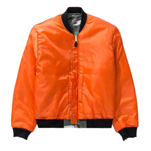 Chaqueta Bomber de Camuflaje Personalizada para Hombre, Cierre de Cremallera, Cuello Camisero, Chaqueta Reversible, Chaqueta de Invierno con Estampado Personalizado - Product Image 3