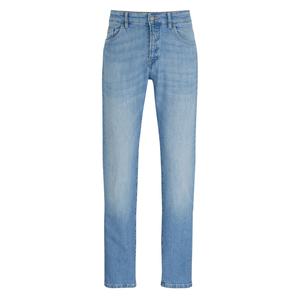 Jean en denim épais coupe droite, tissu en coton durable, extensible et confortable, pour un usage quotidien décontracté, coutures renforcées, pantalon pour homme. - Product Image 4