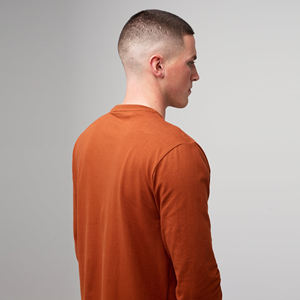 Camisetas de Manga Larga para Hombre, 100% Algodón, 240GSM, Tallas Grandes, Cuello Redondo, Corte Regular, Ecológicas, Estilo Urbano, Producción en Fábrica - Product Image 2