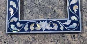 Elegant Mother of Pearl Inlay Wood Hand Carved Decorative Vertical Photo <b>Frame</b> Tabletop/Wall <b>Mount</b> Custom Size - Product Image 3