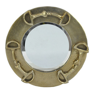 Decorative Equestrian Rose Gold Horse Bit Design Metal <b>Antique</b> <b>Frame</b> Mirror Vanity Mirror Wall Bohemian Lightweight Eco-Friendly - Product Image 4