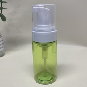 ขวดปั๊มพลาสติก PET ขนาด 350 มล. น้ำหนัก 25 กรัม พร้อมหัวปั๊มแบบฟองสบู่ สีเขียว สำหรับบรรจุภัณฑ์สบู่ล้างมือ โลชั่น ครีม และน้ำหอม - Product Image 4