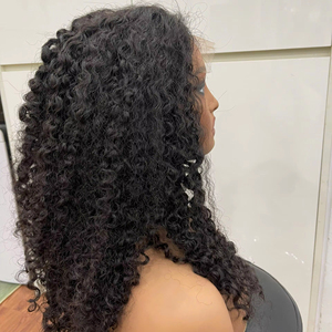 Best Selling! wig human hair middle lace closure wig with silky burmese curly natural hair for women soft style - Product Image 1