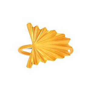 Palm Whisper Gold <b>Ring</b> Premium Gold Finish Ginkgo Leaf <b>Adjustable</b> <b>Ring</b> for Women Minimalist Botanical Statement Jewelry Gift - Product Image 3