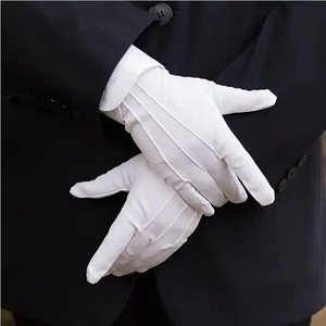 Gants d'inspection maçonniques brodés en coton blanc 100 % coton, nouveau style, vente en gros 2026, couleurs et tailles variées. - Product Image 1