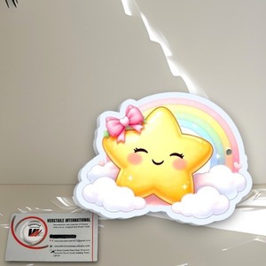 Plaques magnétiques personnalisables en acrylique pour extensions de cils, motifs nœud rose, étoile, fleur, carré, cœur, marque privée - Product Image 1