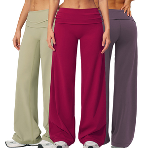 Pantalon large personnalisé imprimé, séchage rapide, respirant, en Spandex/Nylon, taille pliable, coupe ample, mode décontractée - Product Image 1