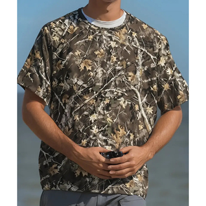 T-shirts de chasse d'été respirants camouflage pour hommes, vêtements respirants camouflage pour hommes, vêtements de sport d'été à manches courtes pour l'extérieur - Product Image 5