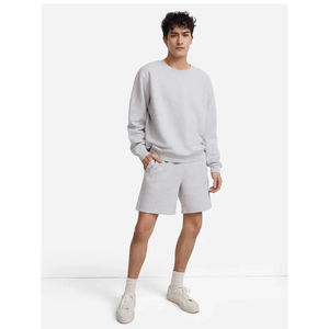 Shorts décontractés pour hommes de haute qualité en gros, taille élastique, en toile tricotée, couleur unie, motif uni - Product Image 1