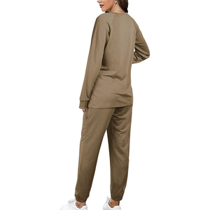 Conjunto Deportivo de Mujer al por Mayor con Logotipo Personalizado, Pantalones Deportivos, Sudadera de Forro Polar Suave y Cálido, Ropa Deportiva Informal para Calle - Product Image 5