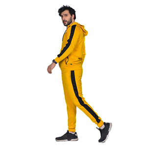 Logo personnalisé Costume de jogging coupe-vent pour hommes, pantalon de survêtement à capuche avec fermeture éclair, survêtement en polaire technique, ensemble de vêtements de sport d'hiver - Product Image 2
