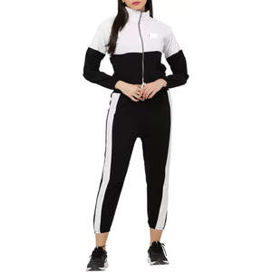 Ensemble de survêtement deux pièces en coton 100 % avec capuche à cordon et fermeture éclair, coupe oversize, pour le fitness, personnalisable - Product Image 1