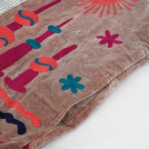 Luxury Artisan <b>Velvet</b> Embroidered <b>Jacket</b> With Floral And Folk Art Pattern Stand Collar Full Sleeve Open Front Unisex Outwear - Product Image 2
