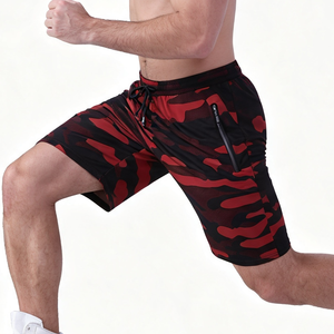 <b>Men's</b> <b>Camouflage</b> Board <b>Shorts</b> Quick Dry Drawstring Zipper Pocket Casual Style Mid Waist 100% Polyester Woven Fabric - Product Image 3