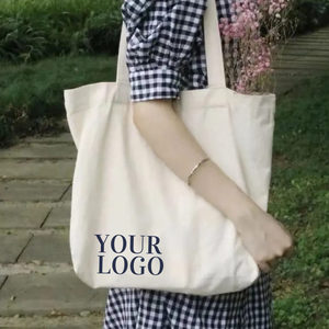 Sac fourre-tout en coton épais, durable et léger pour les courses quotidiennes et les voyages, avec logo et taille personnalisés - Product Image 4