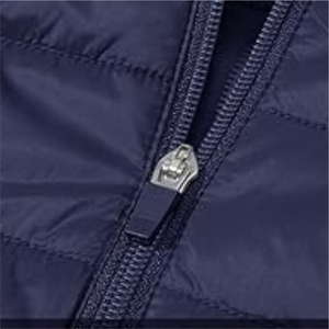 Windproof Stand Collar Men's Puffer Jacket - Custom Lightweight Water-Resistant Woven Solid Zipper Closure <b>Coat</b> for Winter New - Product Image 5