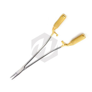 Portaagujas quirúrgico de liberación rápida para cromosomas con mordazas dentadas de carburo de tungsteno de acero inoxidable de alta calidad - Product Image 4