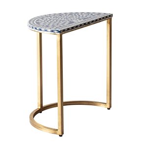 Mesa Auxiliar Contemporánea con Incrustaciones de Hueso, Fabricada con Materiales de Primera Calidad para Decoración Interior Moderna - Product Image 4