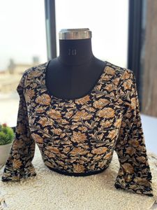 เสื้อผ้าฝ้ายยืดสำเร็จรูปพร้อมแขนเสื้อยาว 18 นิ้ว มี 12 ลายให้เลือก ราคาขายส่ง เสื้อส่าหรีอินเดียสำหรับผู้หญิง - Product Image 6