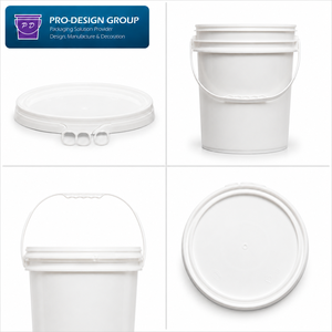 18L Printing Ink <b>Bucket</b> <b>with</b> Flat <b>Lid</b> for Printing Materials, Leak-Proof Round Container - Product Image 4