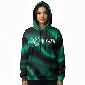 Sweat à capuche unisexe surdimensionné à coupe décontractée avec motif brodé par sublimation sur toute la surface pour un style décontracté et urbain - Product Image 1