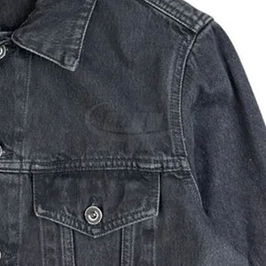 Veste en jean pour homme, coupe slim, fabrication professionnelle, décontractée, pour l'extérieur, hiver, 100% coton, écologique, respirante, logo personnalisé - Product Image 6
