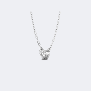 Collier solitaire en or avec diamant de laboratoire en forme de cœur 0,50 carat, couleur DEF, pureté VVS VS, taille brillant, serti à griffes, pendentif bijou - Product Image 1