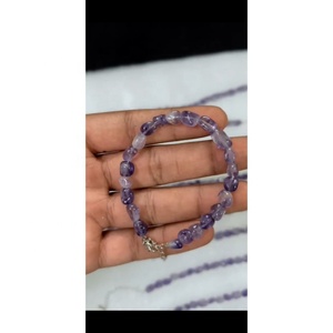 Wholesale Natural <b>Amethyst</b> Stone Bead Chain <b>Bracelets</b> Unisex Inspiration Fashion Trends <b>Bracelets</b> - Product Image 4