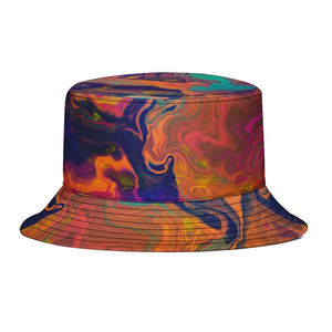 <b>Mens</b> Sublimated Bucket <b>Hat</b> Premium Polyester Full Print Streetwear Outdoor Fashion <b>Sun</b> <b>Hat</b> - Product Image 3