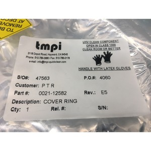 AMAT 0021-12582 แหวนครอบ, 8" SIP TA/TAN, SZBESC - อุปกรณ์และอะไหล่เซมิคอนดักเตอร์ระดับโลกที่เชื่อถือได้ - Product Image 4