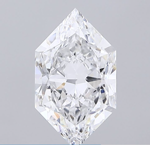 Diamant cultivé en laboratoire certifié IGI 2,45 CT, taille hexagonale, couleur D, clarté VS1, ROYAL GEMS, fabrication de bijoux, modèle 1 - Product Image 1