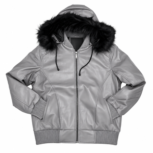 VENTES CHAUDES 2026 : Manteau en cuir d'hiver grande taille unisexe, doudoune en cuir, prix de gros les plus bas - Product Image 1