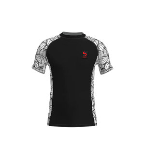 T-shirt de sport à manches courtes Solid Trader Premium Touch, haute élasticité, contrôle de l'humidité, confortable, vêtement de sport actif, rashguard - Product Image 1