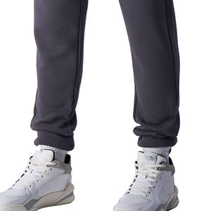 Jogging unisexe en coton de couleur unie, taille à cordon, poignets élastiques, style décontracté pour adulte, style e-sport, séchage rapide, 240g - Product Image 3