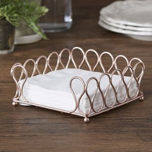 Luxury <b>Metal</b> Napkin Holder Decorative Table Organizer Durable Build Perfect For Restaurant Hotel And Home Dining - Product Image 4