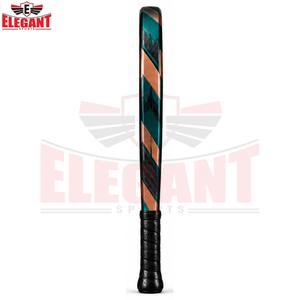 Raquetas de Pádel Personalizadas, Servicio OEM ODM, Mejor Proveedor, Nuevo Producto, Personalizadas con Gráficos Diagonales, Superficie Texturizada, Color Verde Azulado Cobre - Product Image 5