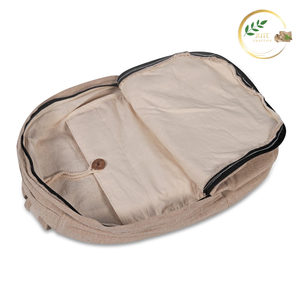 Durable Jute <b>Backpack</b> with Inner Lining Eco Friendly School and Travel Bag - Product Image 3