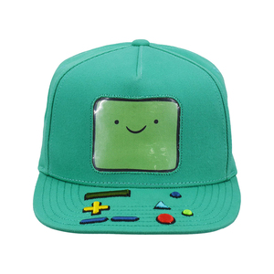 หมวกแก๊ปสีเขียวปักลายเครื่องเล่นเกมการ์ตูนด้านหน้า ปรับขนาดได้ 6 แผง เหมาะสำหรับทุกเพศ - Product Image 1