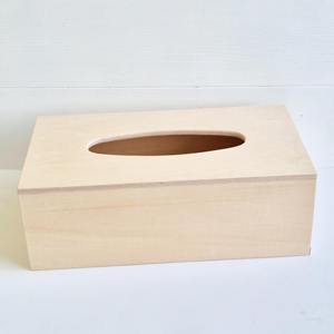 Boîte à mouchoirs en bois à motif floral, boîte à mouchoirs en bois imprimée motif jardin pour emballage cadeau féminin, vente en gros, étui de rangement - Product Image 1