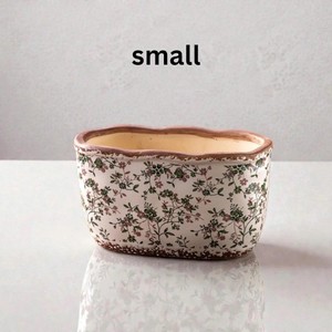 Exquisite Durable Design For Housewarming Decor Shabby Chic <b>Ceramic</b> Tabletop <b>Vase</b> With Floral Pattern 8-16 Inches - Product Image 5