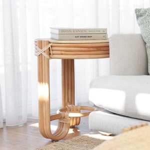 Mesa auxiliar de ratán al mejor precio, mesas laterales modernas de madera, accesorio de decoración para el hogar de alta calidad - Product Image 5