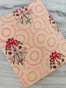 Floral Print Hand Block Cotton Fabric Artisan Made <b>Material</b> <b>for</b> <b>Sewing</b>, Garment Making, Quilting & Wholesale Supply - Product Image 1